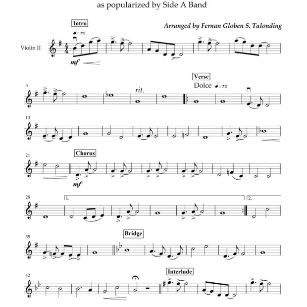 Forevermore Violin 2 Forevermore Violin 2