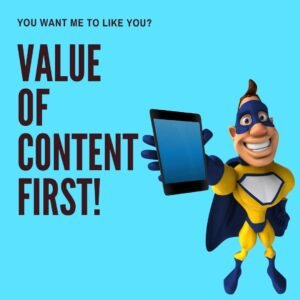 value of content first!